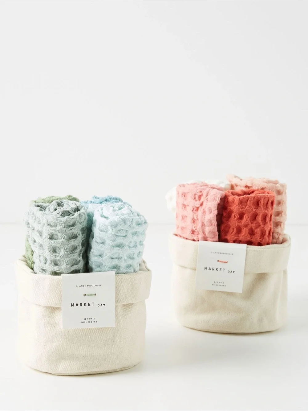Anthropologie Waffle Dishcloths, Set of 4